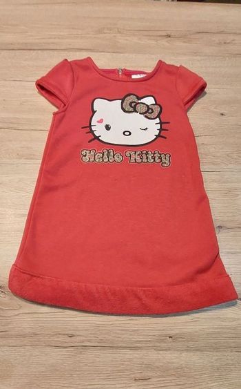 Jolie robe hiver sans manches Hello Kitty fille 6 ans
