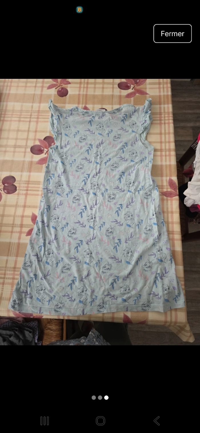 Chemise de nuit " la reine des neiges" - photo numéro 3