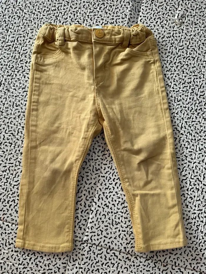 Pantalon jaune 18 mois obaibi