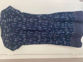 robe imprimée bleu