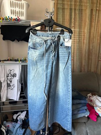 Jean toscanjoe bleu avec ceinture intégrée