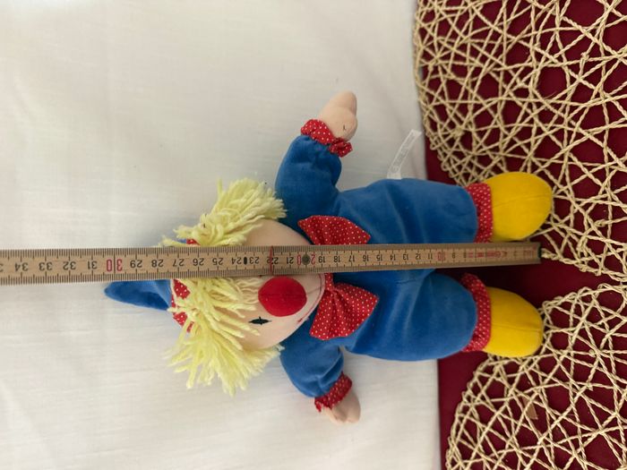 doudou clown multicolore - photo numéro 4