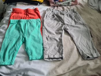 Lot legging pontalon bb fille 12 mois