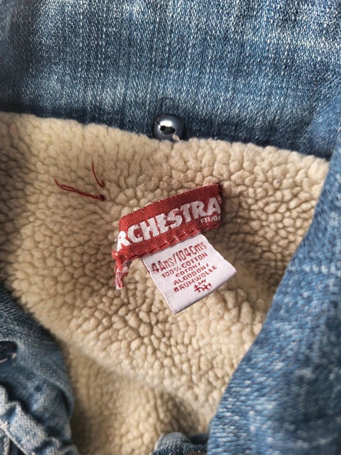 Veste molletonné en jean - photo numéro 2