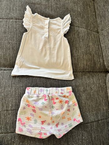 Ensemble short t-shirt fille 