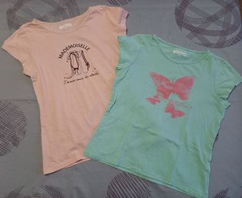 Lot de 2 tee shirts fille In Extenso 14 ans
