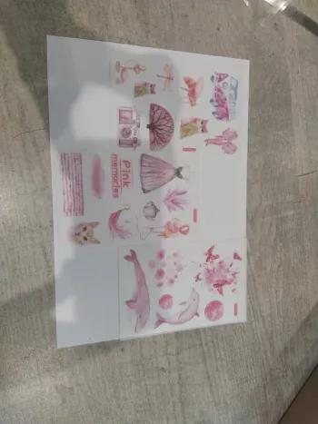 Lot de stickers tons rose (lot A)