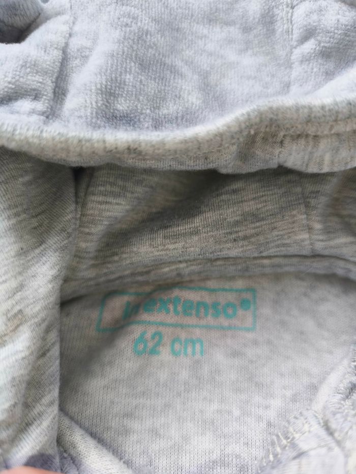 Gilet à capuche mixte In Extenso - 3 mois - gris clair - Etat : Excellent - photo numéro 3