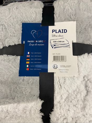 Plaid couverture 220/240 neuf