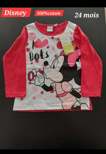 Haut Disney Minnie fille 24mois 