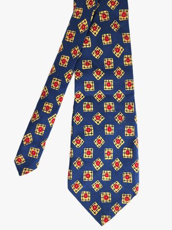 Cravate en Soie Patrick Harness - Motif Géométrique