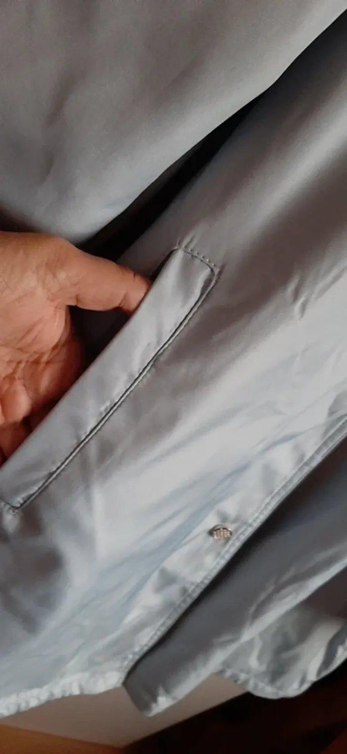 Imperméable réversible bleu marine et gris - photo numéro 7