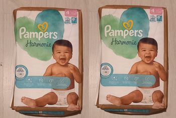 72 Couches Pampers Harmonie Taille 4 (2 Paquets)