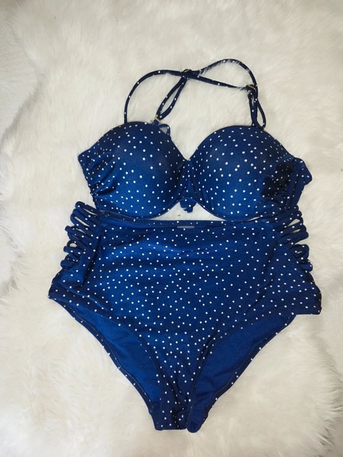 Maillot de bain petits pois 2 pièces