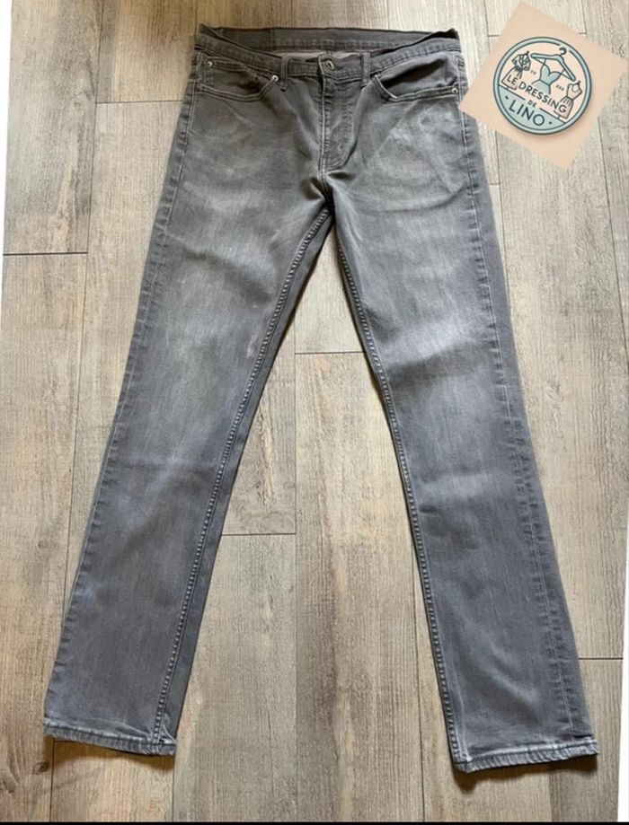 Levi’s 513 Gris Délavé W33 L32 - photo numéro 2
