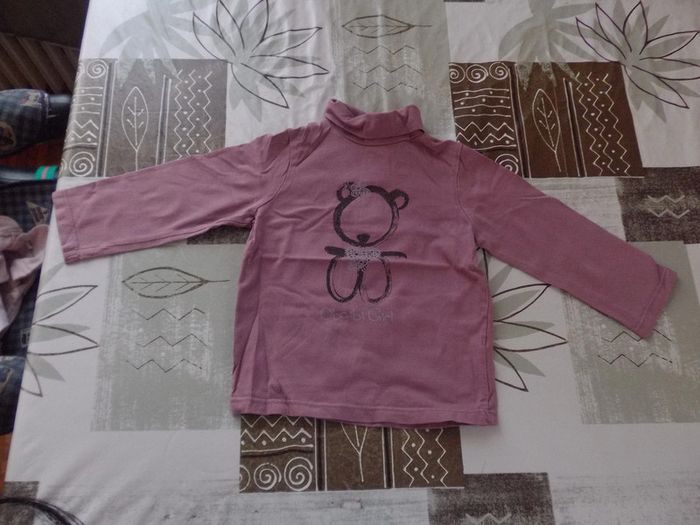 Sous pull violet Obaibi 18 mois