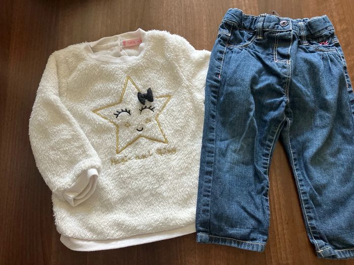 Lot pull jean 18 mois