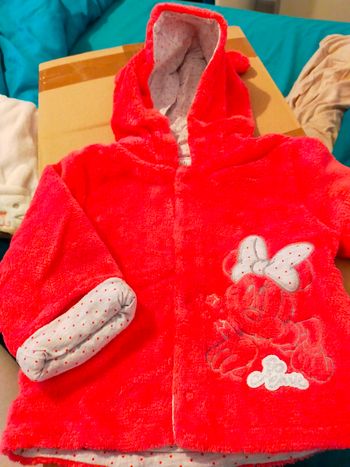 Manteau rose 3 mois "Minnie"