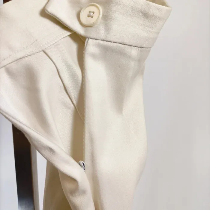 Pantalon blanc cassé Tara Jarmon taille 36 - finition fendue bas de jambe A394 - photo numéro 4