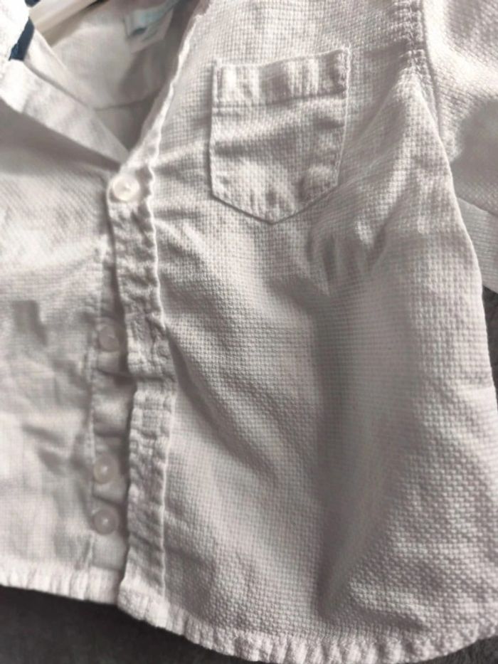 Chemise blanche obaibi 6 mois - photo numéro 7