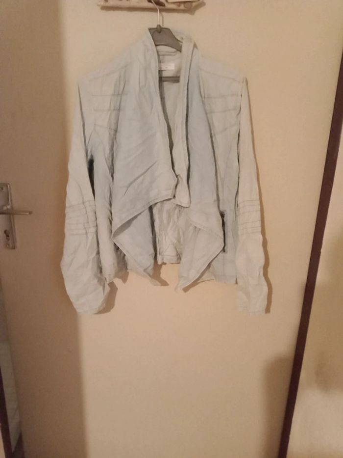 Veste effet chemise femme sans fermeture taille 38 - photo numéro 2