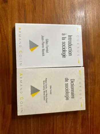 Lot de deux livres sur la sociologie