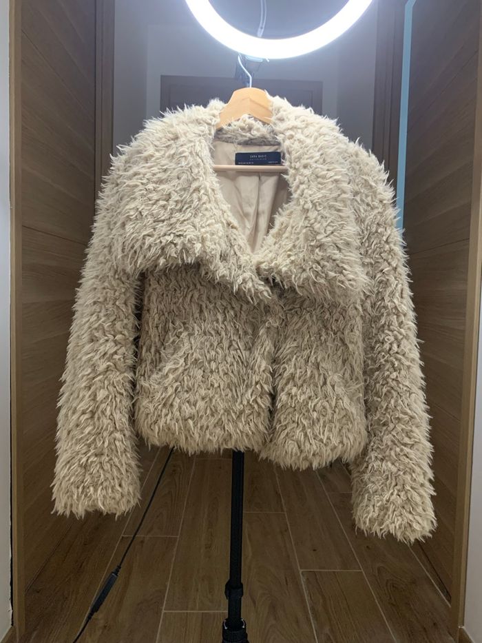 Veste moumoute beige - photo numéro 2