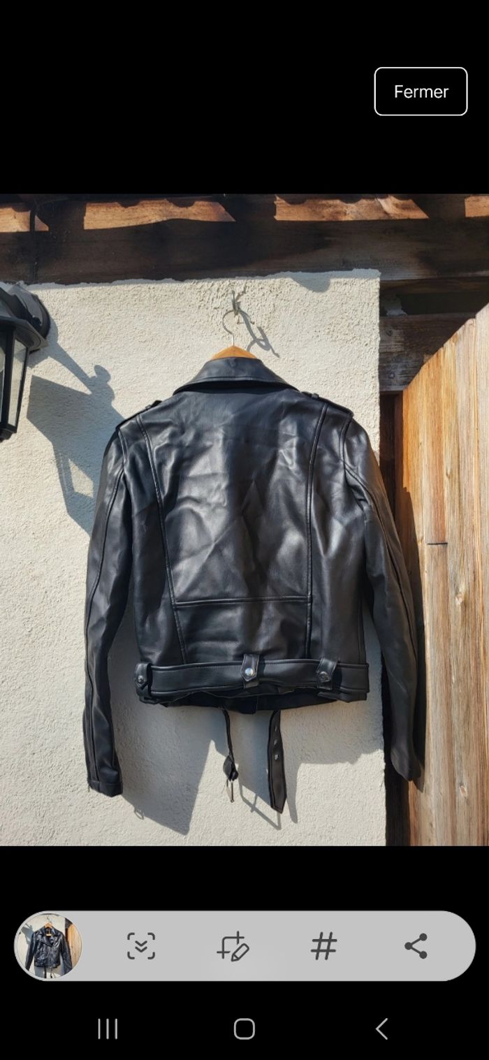 Veste en simili cuir Zara - photo numéro 2