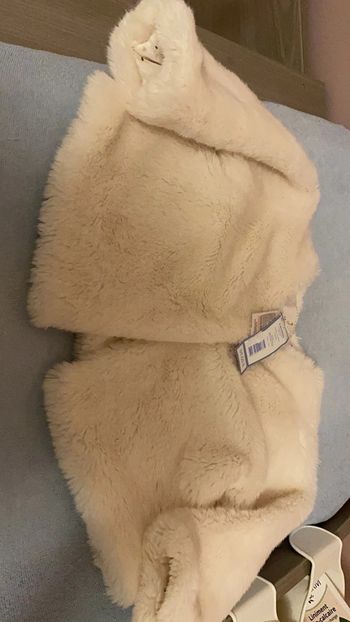 Gilet fausse fourrure 2 ans blanc