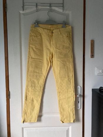 Jean slim jaune onado taille L