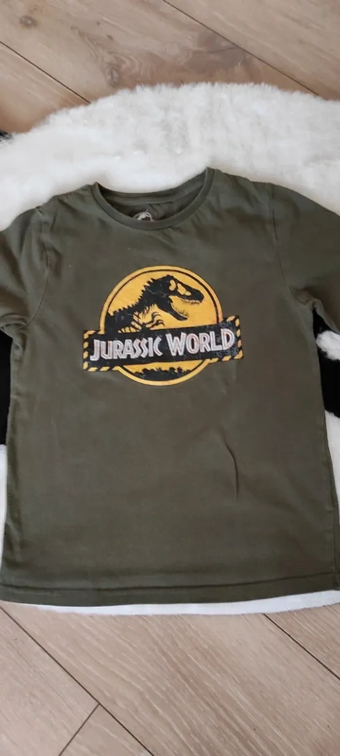 🐼 Tee-shirt manches longues Jurassic Word 8 ans très bon état🐼 - photo numéro 2