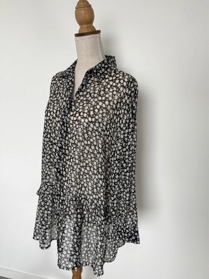 Tunique blouse blusa fluide Chemise camisa Folder Camicia overhemd Overhemd folder Camicetta - photo numéro 4