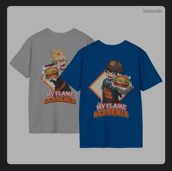 Lot Tshirt my hero academia X Burger King taille Xl neufs sous blister