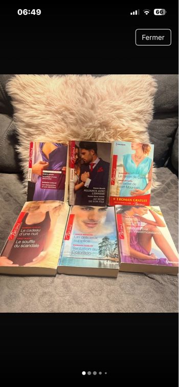 Lots de 6livres harlequin pour adultes 