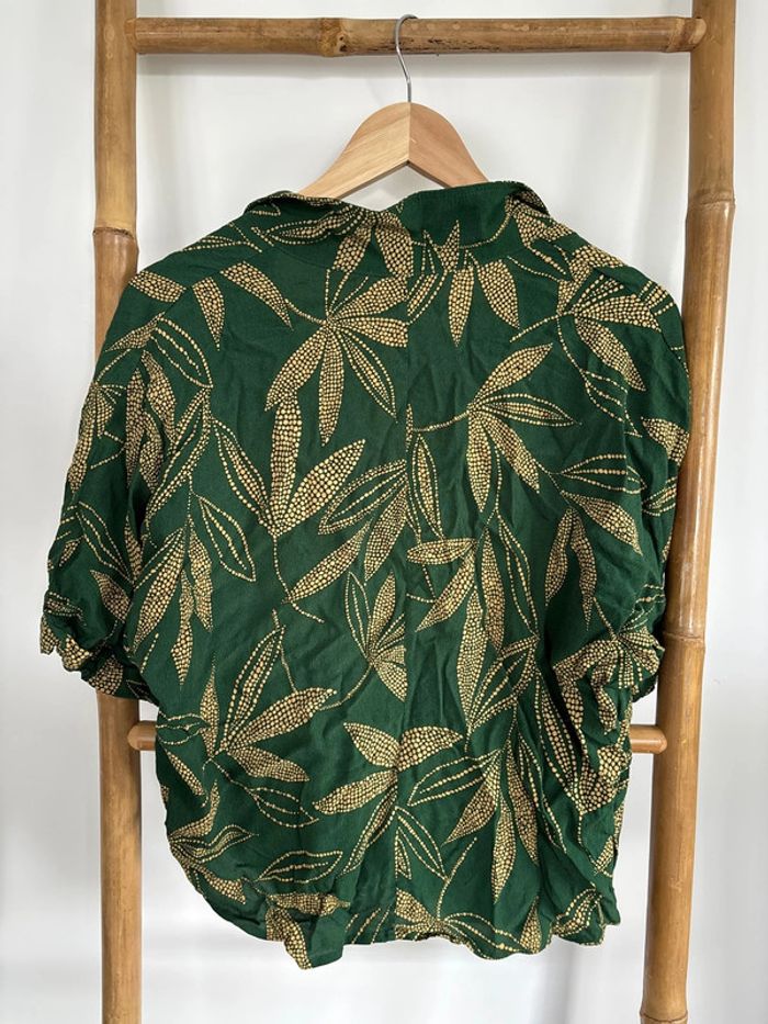 Ensemble t-shirt pantalon fluide Vert mango taille M - photo numéro 5