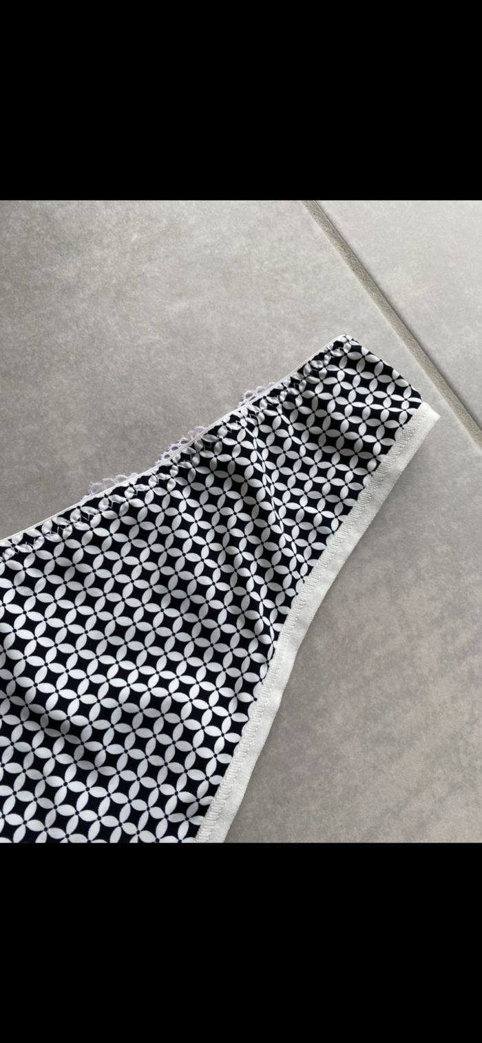 Tanga noir et blanc Taille 44/46 - photo numéro 10