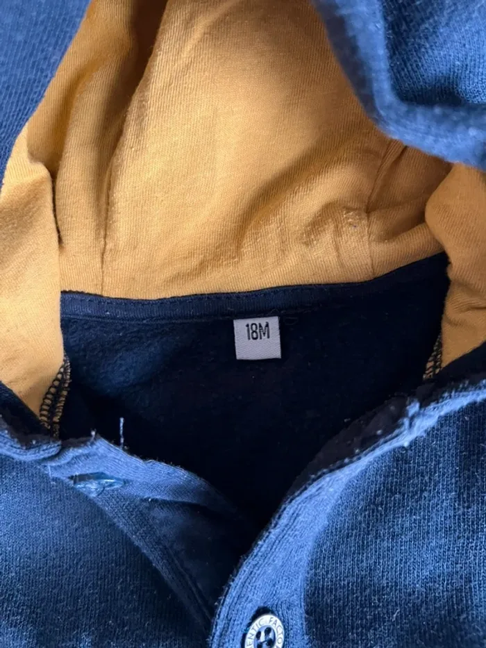Lot de deux sweat-shirt à capuche 18M - photo numéro 4