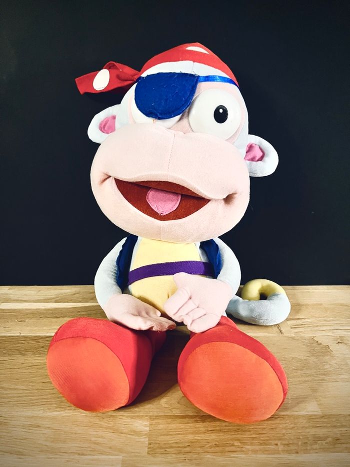 Grande Peluche Babouche Pirate 60 cm - Dora l’Exploratrice Singe - Dora the Explorer Monkey - Nickelodeon Viacom - photo numéro 2