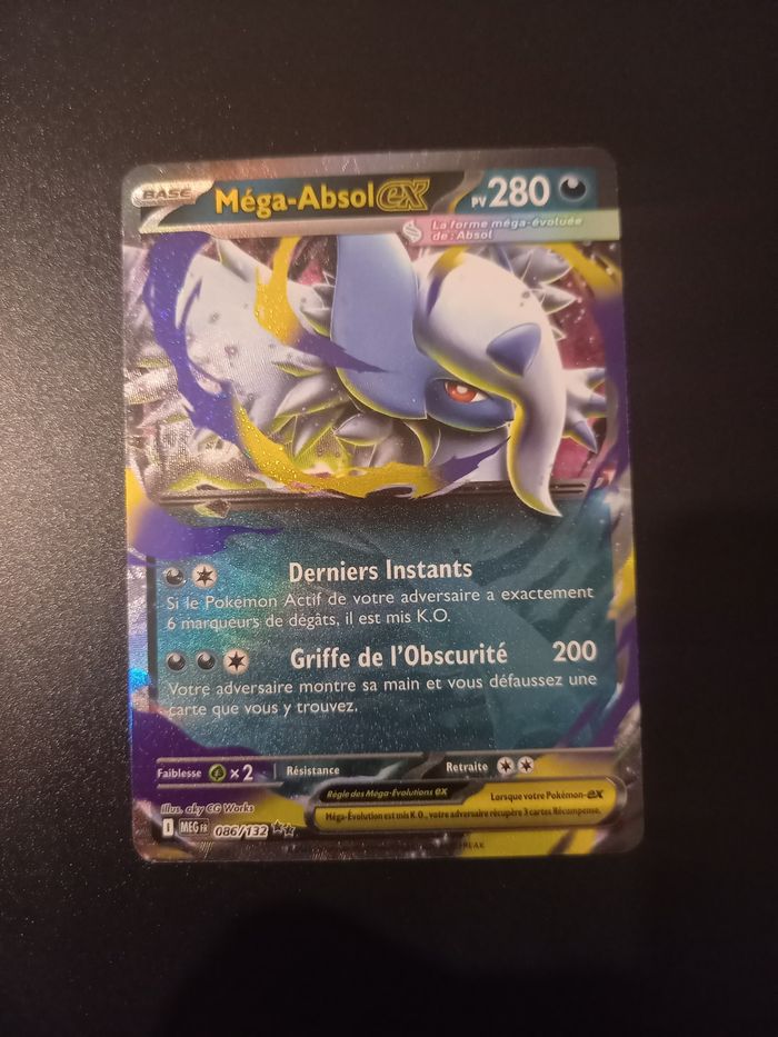 Carte Pokémon Méga-Absol Ex 086/132 ME01