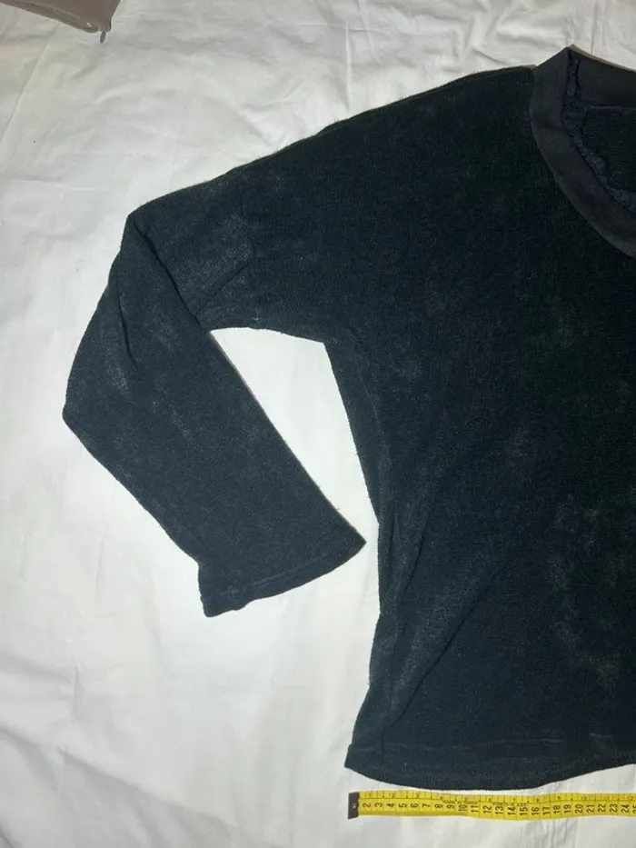 Blouse vintage noire - photo numéro 2