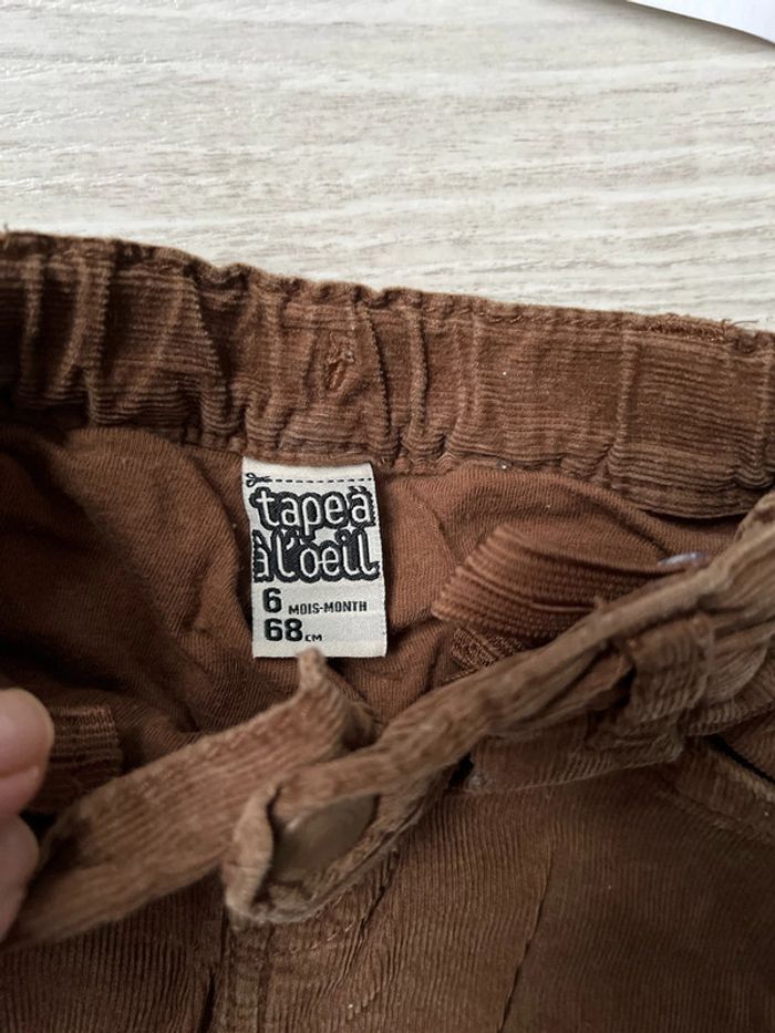 Pantalon velours 6 mois - photo numéro 3