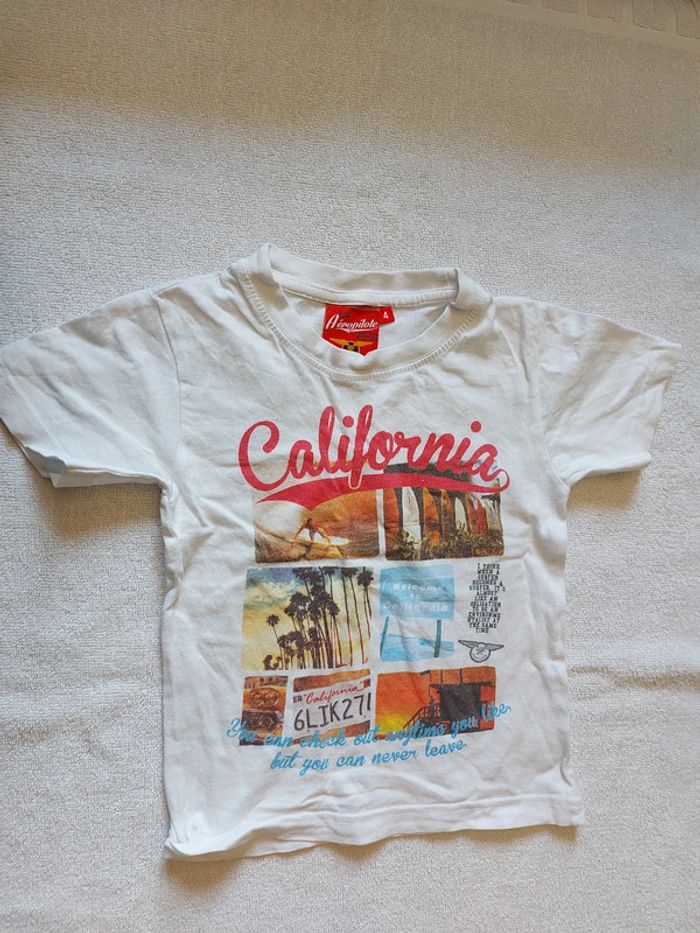 T-shirt aéropilote 4 ans