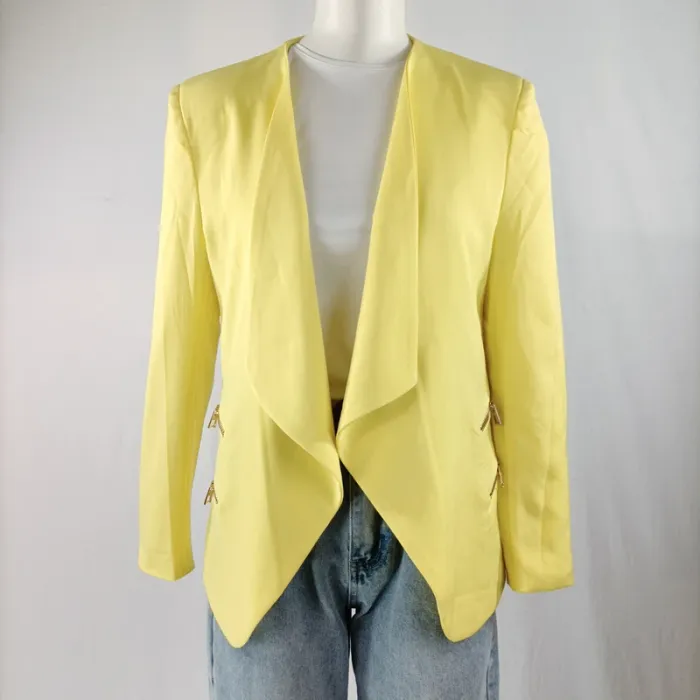 Veste jaune ouverte - Nana Love - Taille M A1212