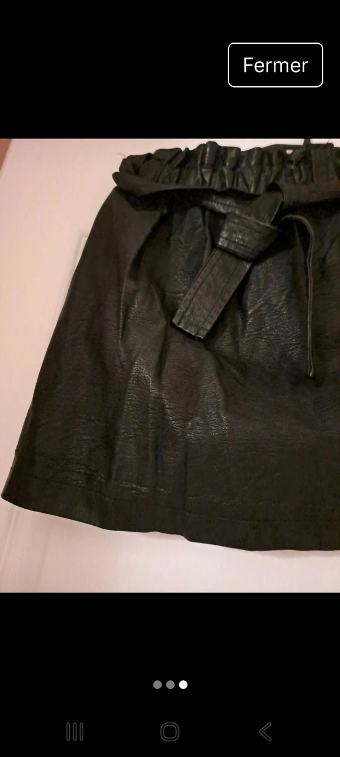 Jupe imitation cuir