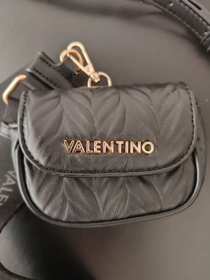Mini-sac Valentino Mario Valentino matelassé noir – ceinture & bandoulière - photo numéro 2