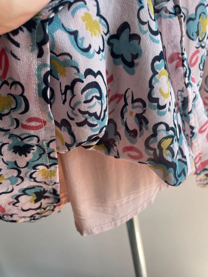 Robe rose Caroll à imprimé floral - photo numéro 6