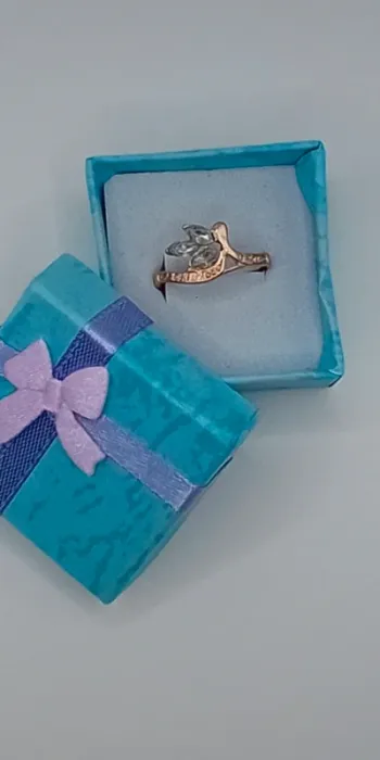 Superbe bague taille 58 en titane couleur or