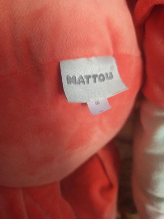 Peluche grand renard Nattou tbe - photo numéro 5