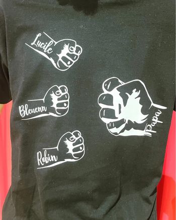 Tee shirt message fête des papas