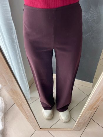 Patalon femme bordeaux